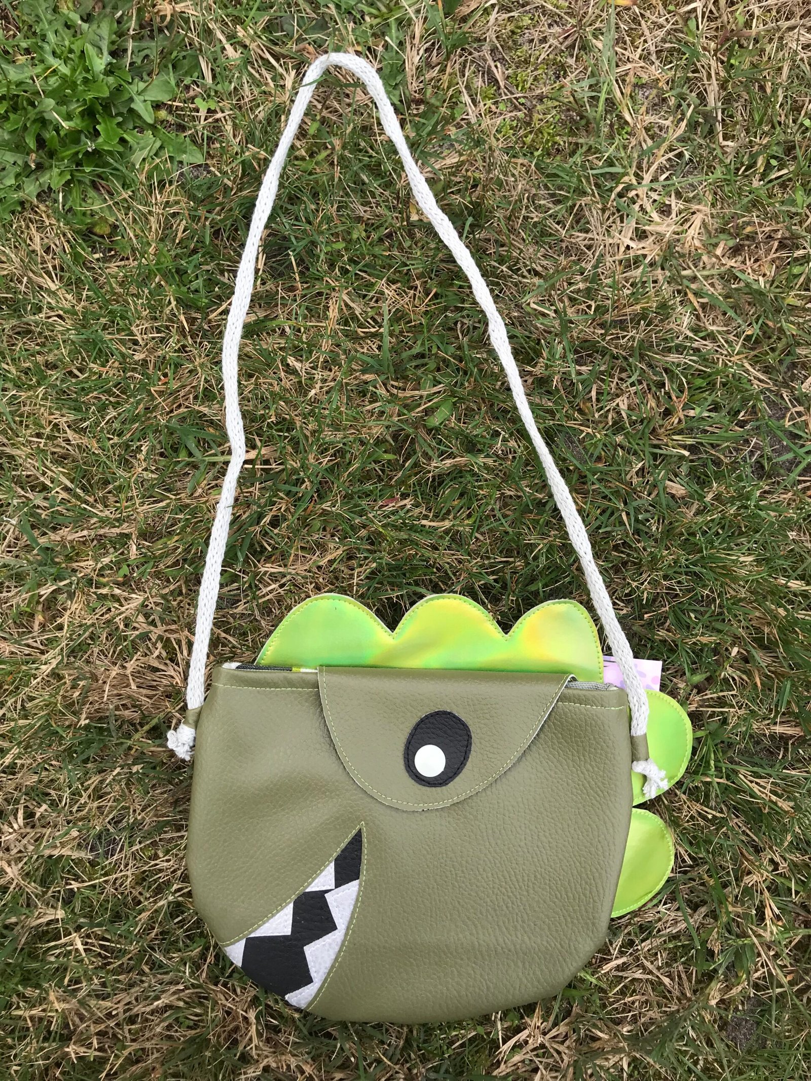 Mini sac Dino Kaki
