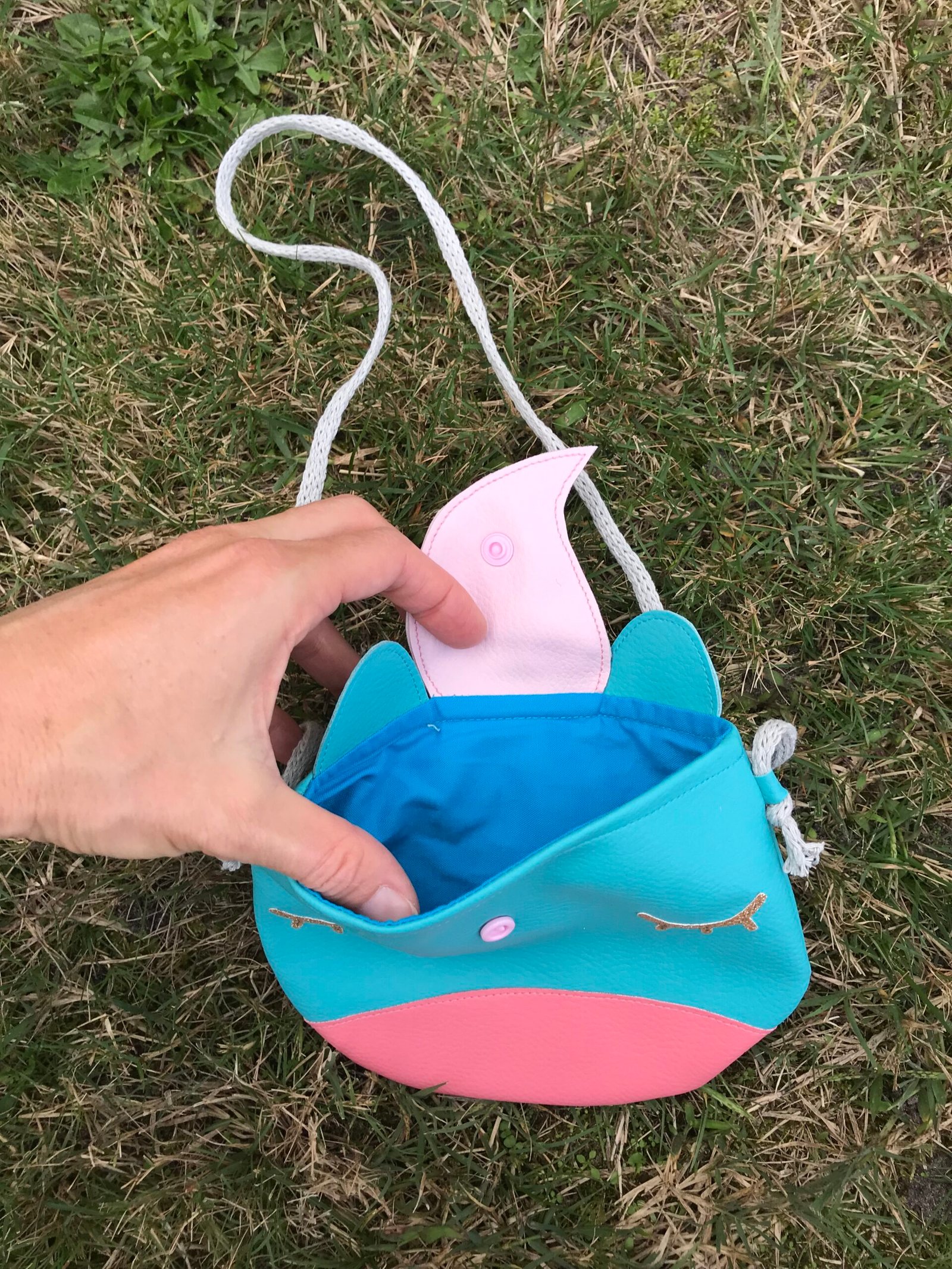 Mini sac licorne bleu – Image 3