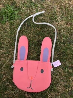 Mini sac lapin rose foncé