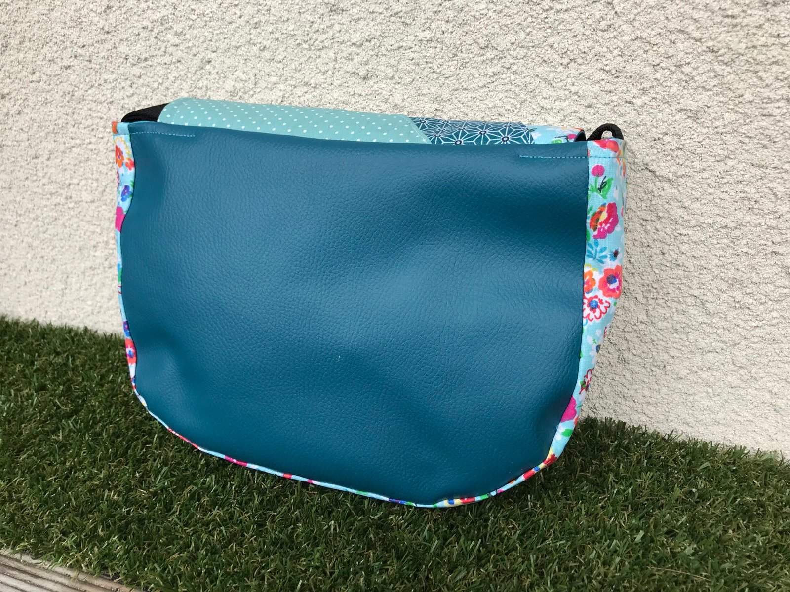 Sac Pop' Bleu fleuri – Image 4