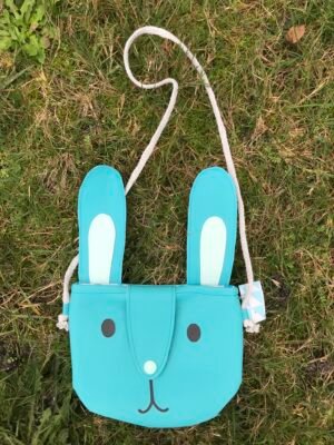 Mini sac lapin turquoise
