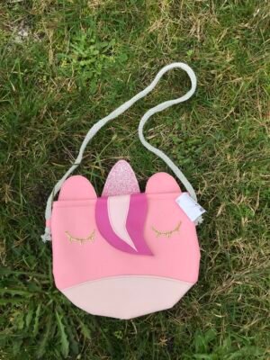 Mini sac licorne rose