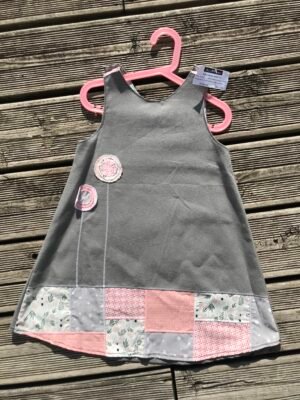 Robe Clo' 6 ans Grise/rose