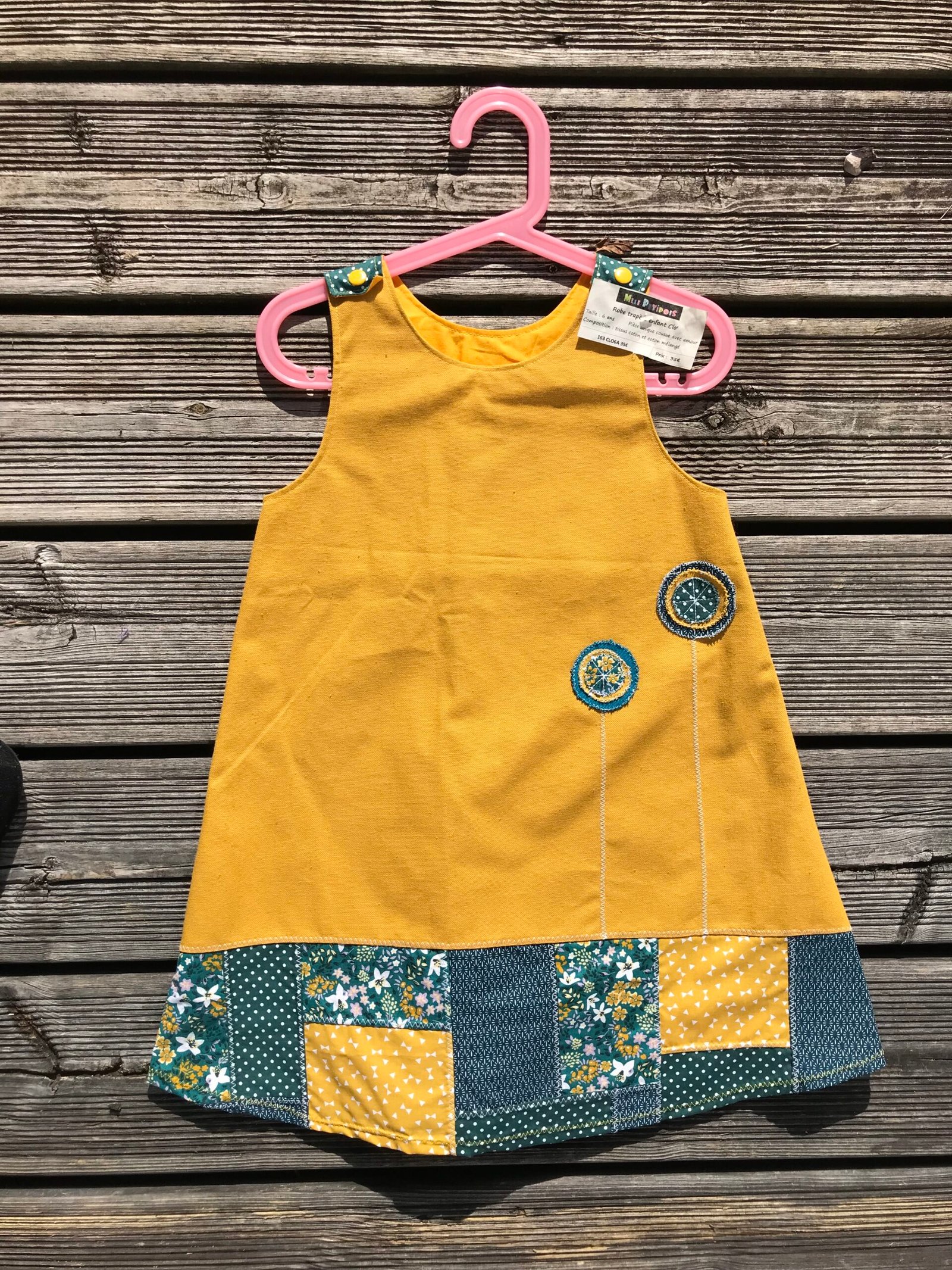 Robe Clo' 6 ans Moutarde