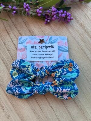 Mes p’tites barrettes Fleurs bleues