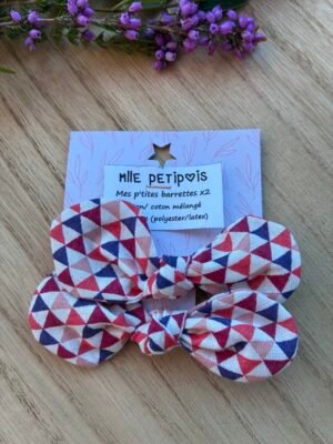Mes p’tites barrettes géométriques