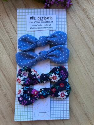 Mes mini barrettes bleues