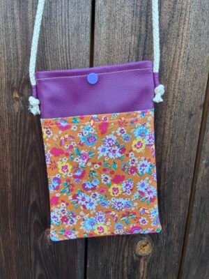 Mini pochette Aubergine